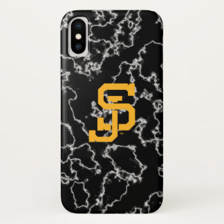 San- JoseStaat Spartans schwarzer Marmor Case-Mate iPhone Hülle