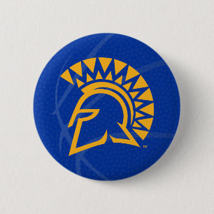 San- JoseStaat Spartans Staats-Basketball Button