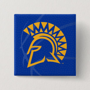 San- JoseStaat Spartans Staats-Basketball Button