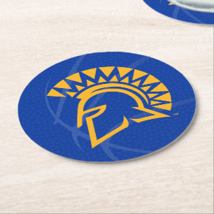 San- JoseStaat Spartans Staats-Basketball Runder Pappuntersetzer