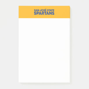 San- JoseStaat Spartans Wordmark Post-it Klebezettel