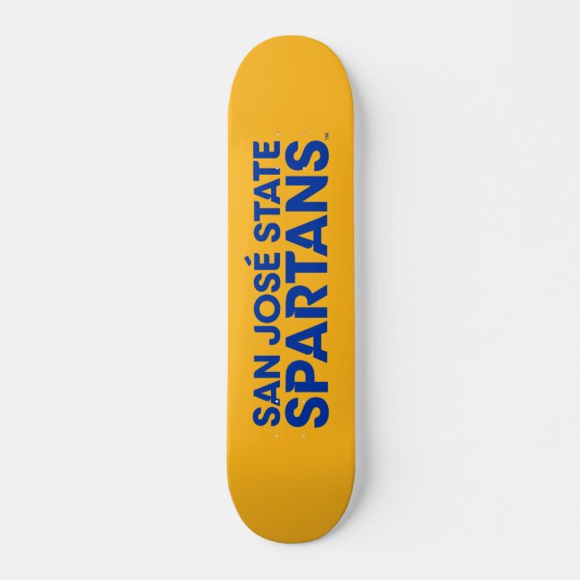 San- JoseStaat Spartans Wordmark Skateboard (Vorne)