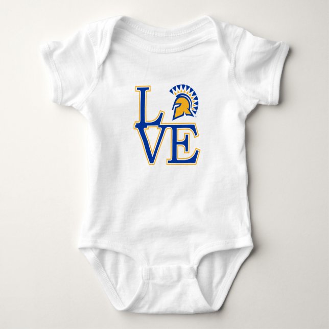 San- JoseStaats-Liebe Baby Strampler (Vorderseite)