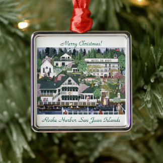 San Juan Island ~ Roche Harbour Ornament Aus Metall