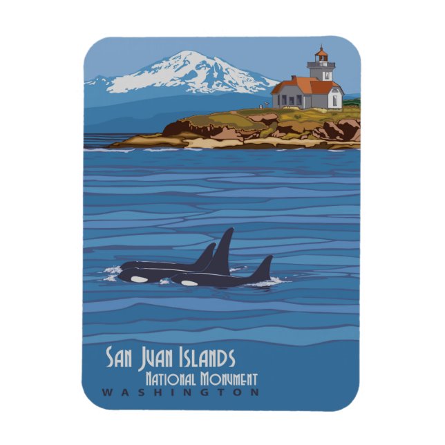San Juan Islands Magnet (Vertikal)