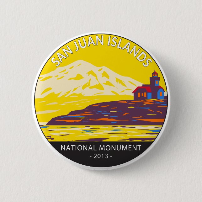 San Juan Islands National Monument Washington Button (Vorderseite)