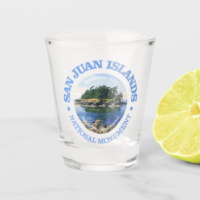 San Juan Islands (NM) Schnapsglas (Vorderseite)