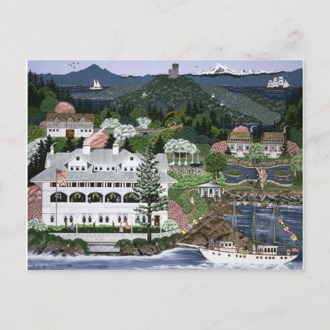 San Juan Islands ~ Rosario Resort ~ Washington Postkarte (Vorderseite)