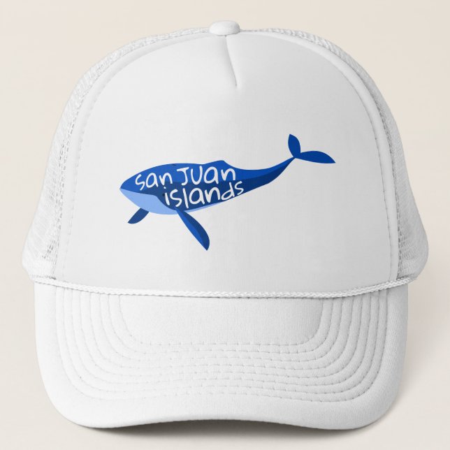 San Juan Islands Whale Truckerkappe (Vorderseite)