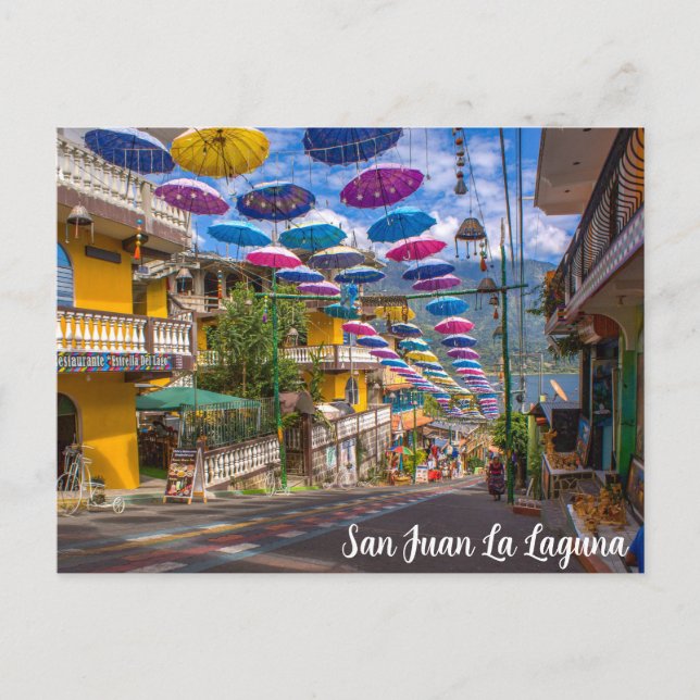 San Juan La Laguna, Guatemala, Art Street Postkarte (Vorderseite)