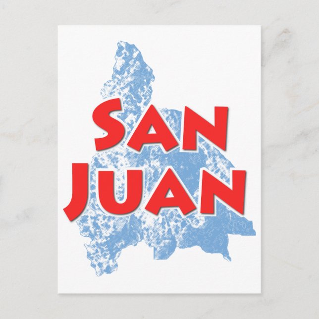 San Juan Postkarte (Vorderseite)