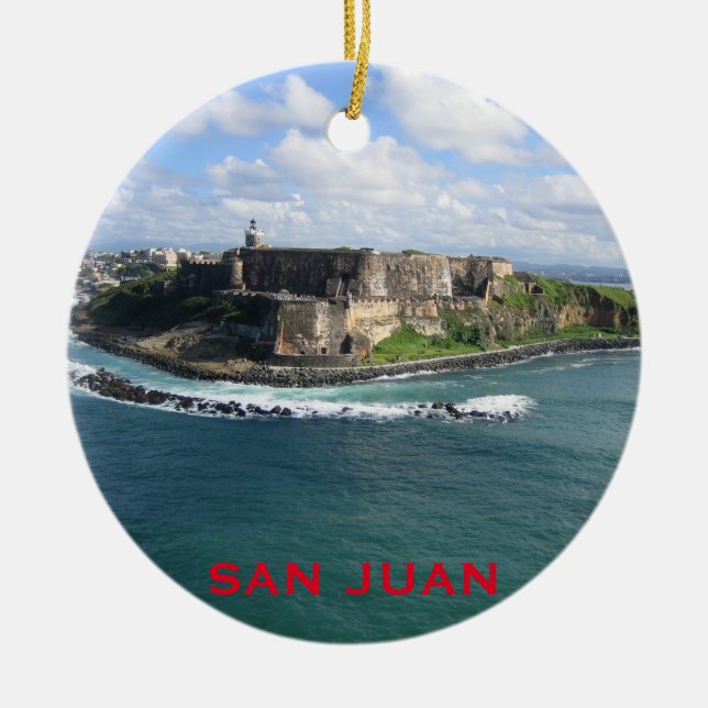 San Juan Puerto Rico Christmas Ornament (Vorne)