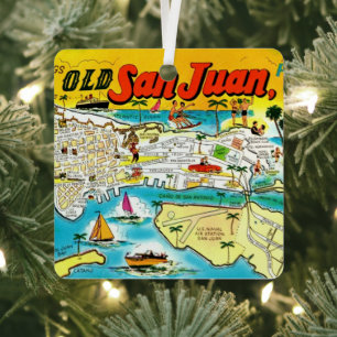 San Juan Puerto Rico Ornament Aus Metall