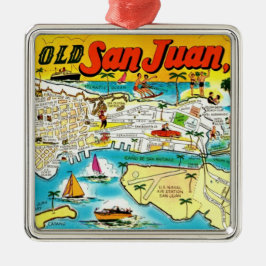 San Juan Puerto Rico Ornament Aus Metall