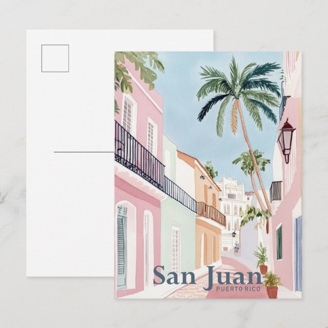 San Juan Puerto Rico Pinacoteca Casa Serodine Postkarte (Vorne/Hinten)
