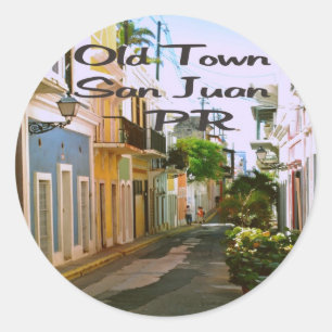 San Juan Puerto Rico Runder Aufkleber