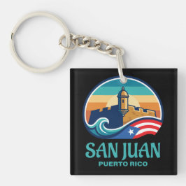 San Juan Puerto Rico Schlüsselanhänger