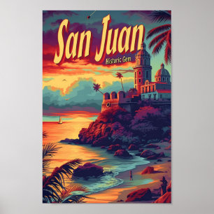 San Juan Puerto Rico Weinroute Mendrisiotto Poster