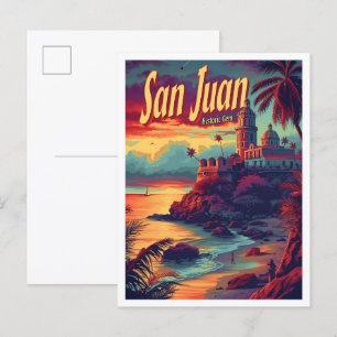 San Juan Puerto Rico Weinroute Mendrisiotto Postkarte
