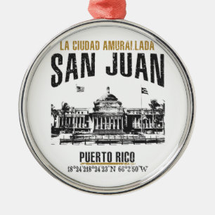 San Juan Silbernes Ornament