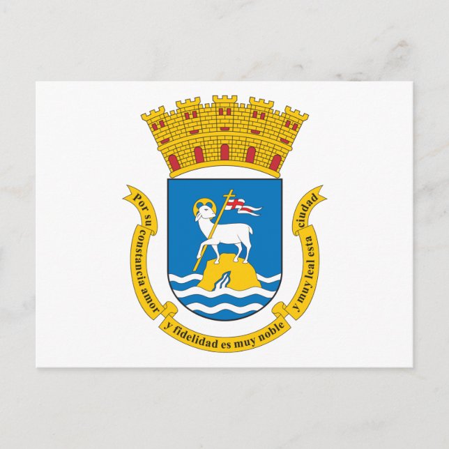 San Juan-Wappen Postkarte (Vorderseite)