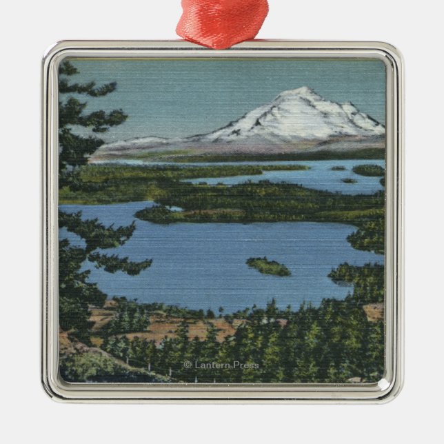 San- Juaninseln, Washington 2 Silbernes Ornament (Vorne)