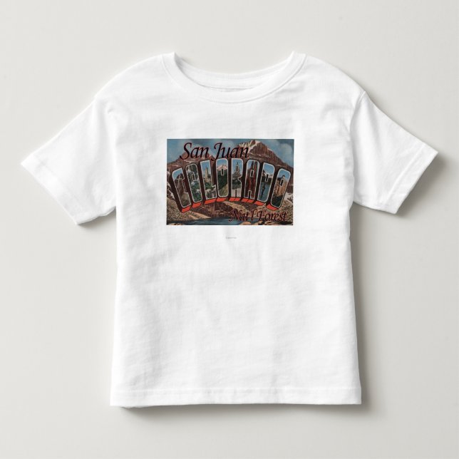 San- Juanstaatlicher Wald, Colorado Kleinkind T-shirt (Vorderseite)