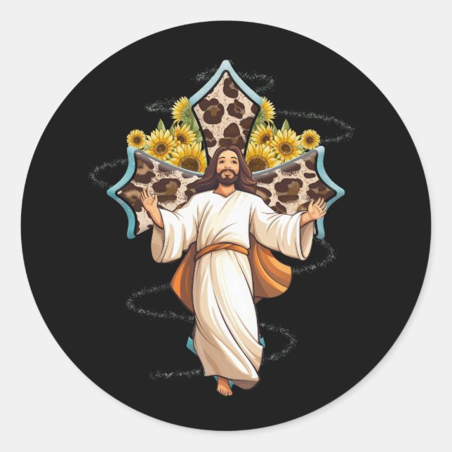 San Judas Jude Der Apostel Jude Thaddeus Jesus Runder Aufkleber (Vorderseite)
