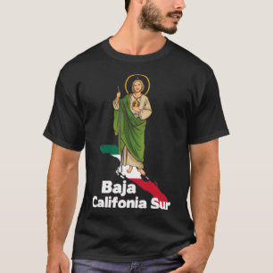 San Judas Tadeo mit Baja California Sur Mexico Pu T-Shirt