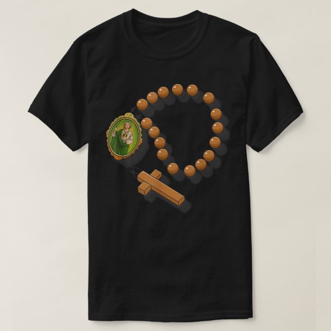 San Judas Tadeo Portrait T-Shirt (Design vorne)