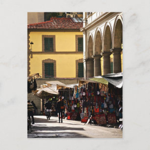 San Lorenzo Markt in Florenz, Italien Postkarte
