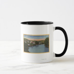 San Lorenzo River Ansicht der Stadt Tasse