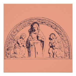 San Lucia von Syrakus von Giovanni della Robbia Poster