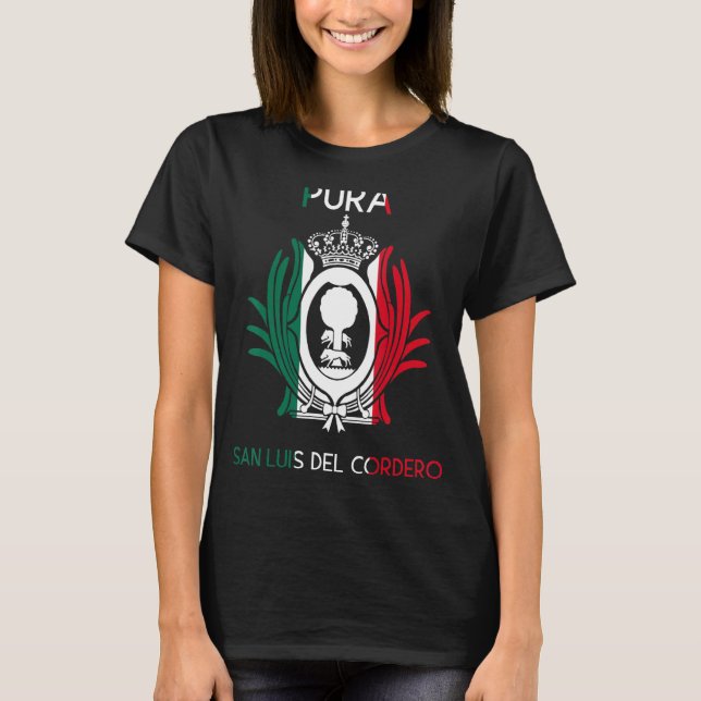 San Luis Del Cordero Durango Estado Mexiko Escudo T-Shirt (Vorderseite)