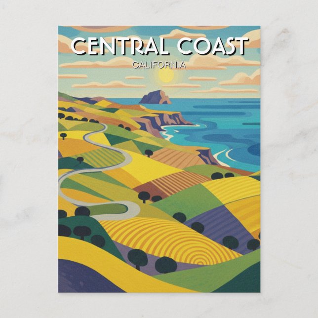 San Luis Obispo  California Central Coast Postkarte (Vorderseite)