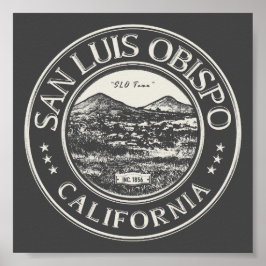 SAN LUIS OBISPO CALIFORNIA POSTER