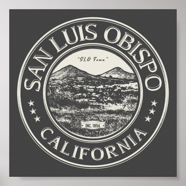 SAN LUIS OBISPO CALIFORNIA POSTER (Vorne)