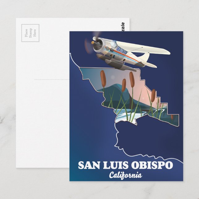 San luis obispo Kalifornien Karte (Vorne/Hinten)