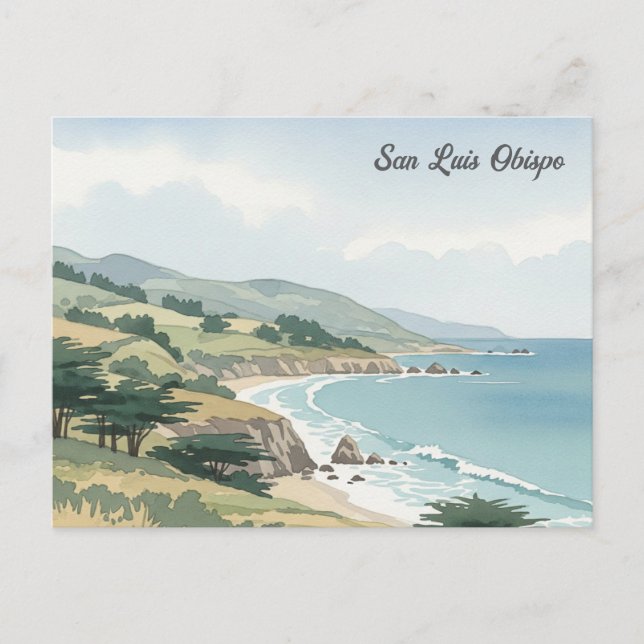 San Luis Obispo San Salvatore - der Zuckerhut Postkarte (Vorderseite)