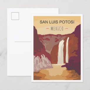 San Luis Potosi Mexico Vintage Travel Postkarte