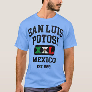 San Luis Potosi Mexico XXL Athletisches Design T-Shirt