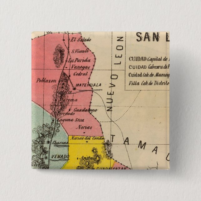 San Luis Potosi, Mexiko Button (Vorderseite)
