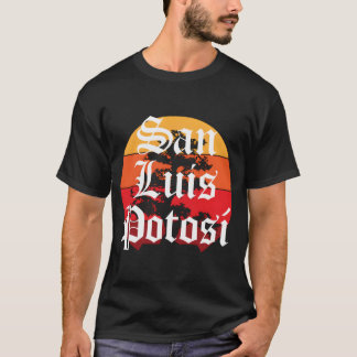 San Luis Potosi Stadt Mexiko Old English Chola T-Shirt
