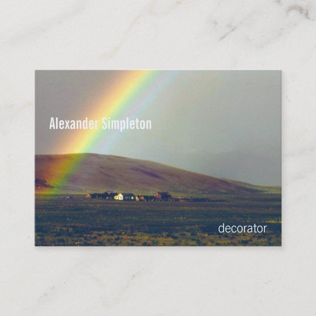 San Luis-Tal nach Regen Visitenkarte (Vorderseite)