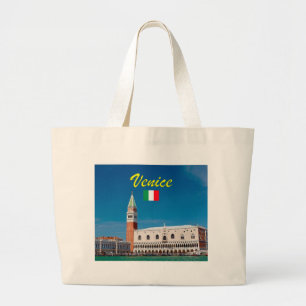 San Marco Campanile Venedig Italien - Pro Foto Jumbo Stoffbeutel