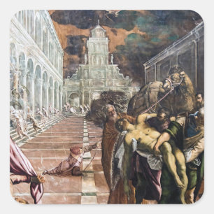 San Marco Grotto America Quadratischer Aufkleber