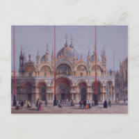 San Marco, Venedig, Gravur von Brizeghel (Litho)
