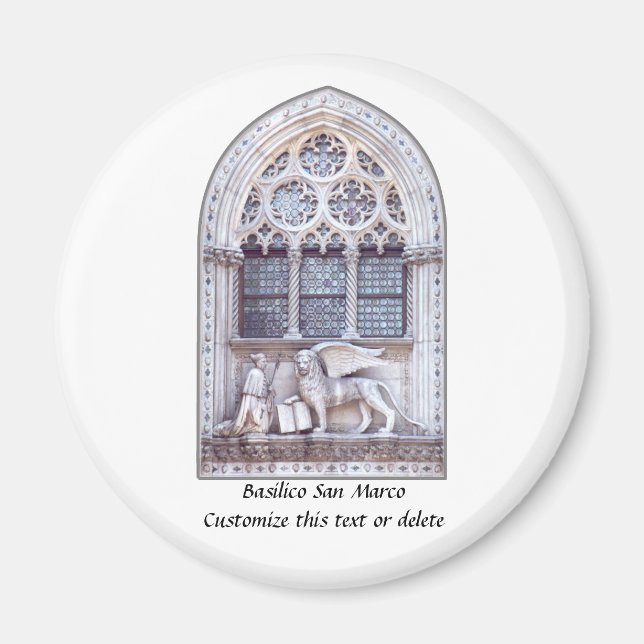 San Marco Winged Lion Window Magnet (Vorne)