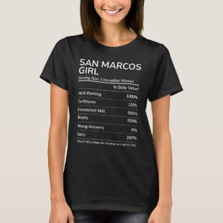 San Marcos Girl Funny California Heimat T-Shirt