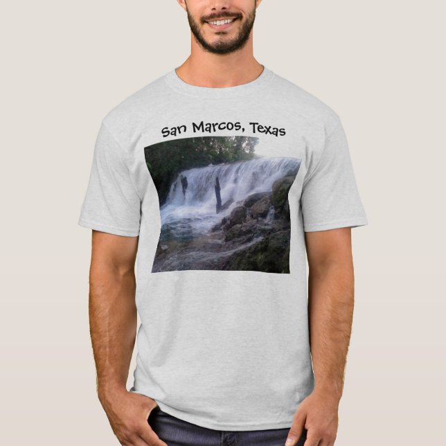 San Marcos River fällt T - Shirt (Vorderseite)